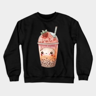 Valentines bubble tea Love couples Husband and wife gift idea Crewneck Sweatshirt